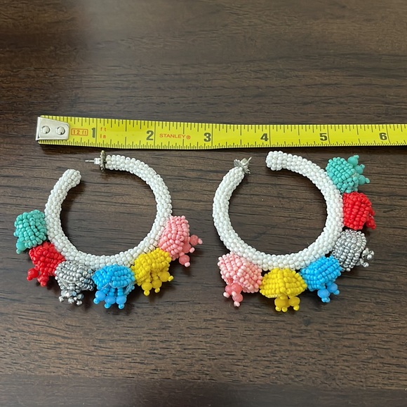 Sachin + Babi beaded hoop earrings - Picture 4 of 4
